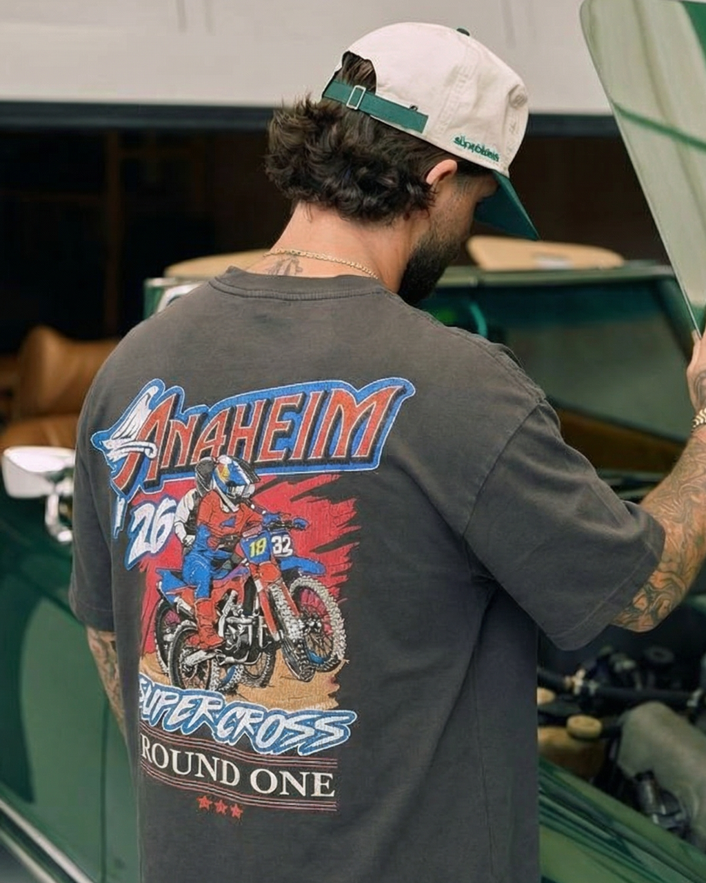 '26 Anaheim Supercross Shirt- 210 GSM, Loose-Fit