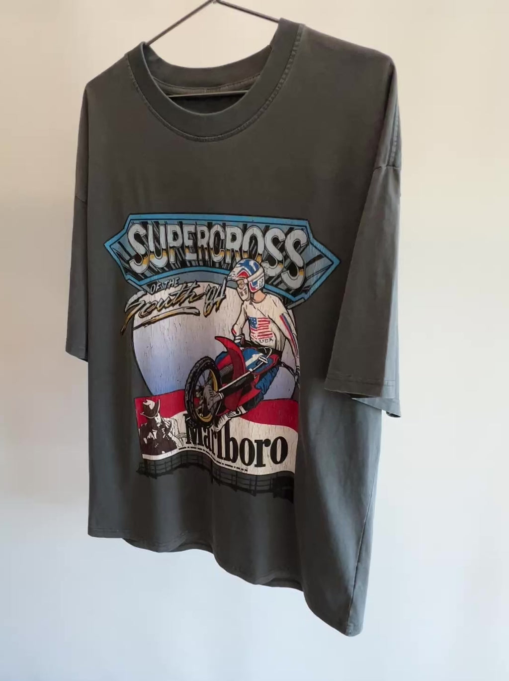'84 Supercross of the South - 210 GSM, Washed, Loose-Fit