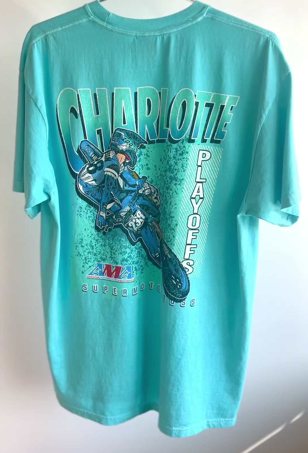 '23 Charlotte SMX Playoffs Shirt, 210 GSM, Screen Printed
