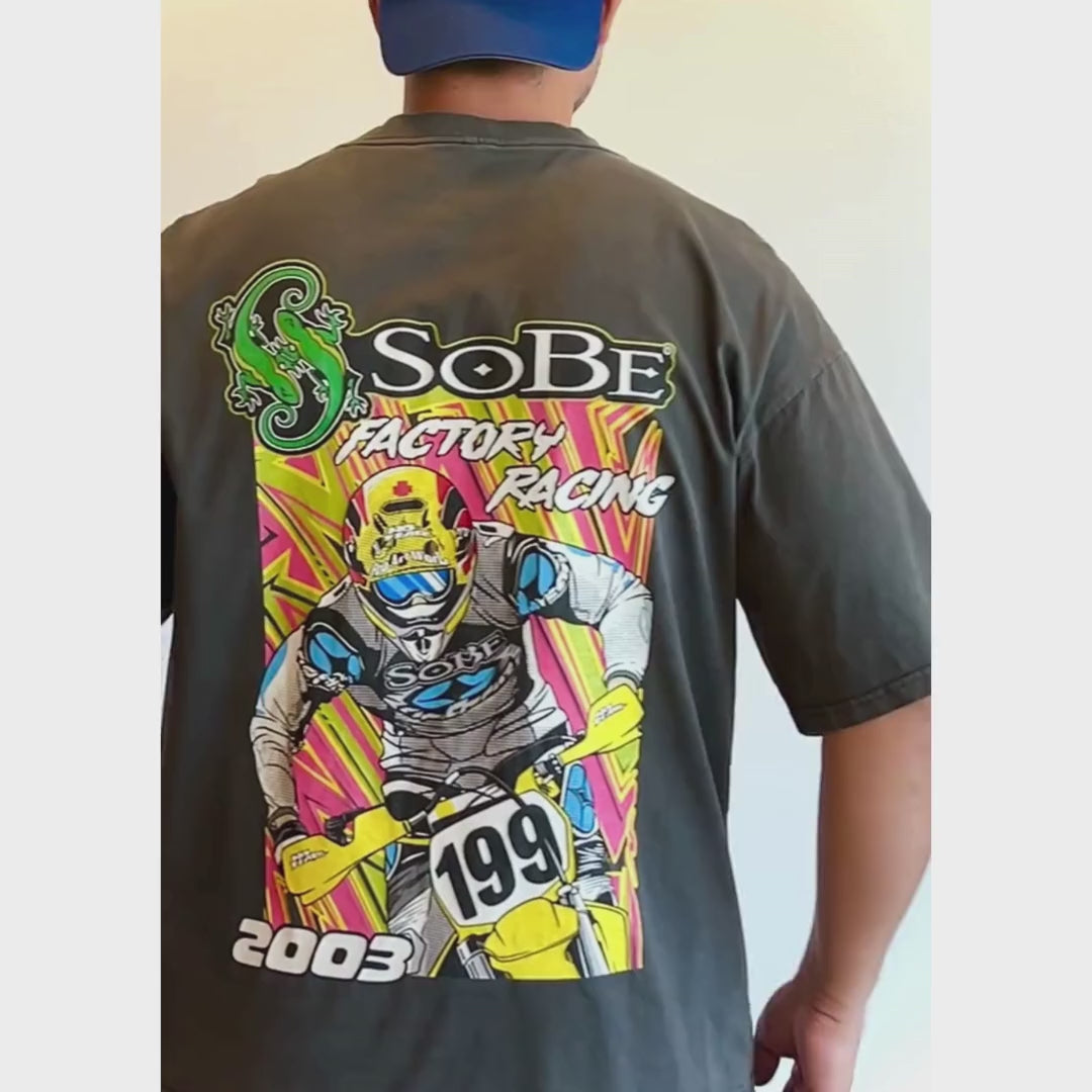 '03 SOBE Factory Racing Shirt - 210 GSM, Washed, Loose-Fit