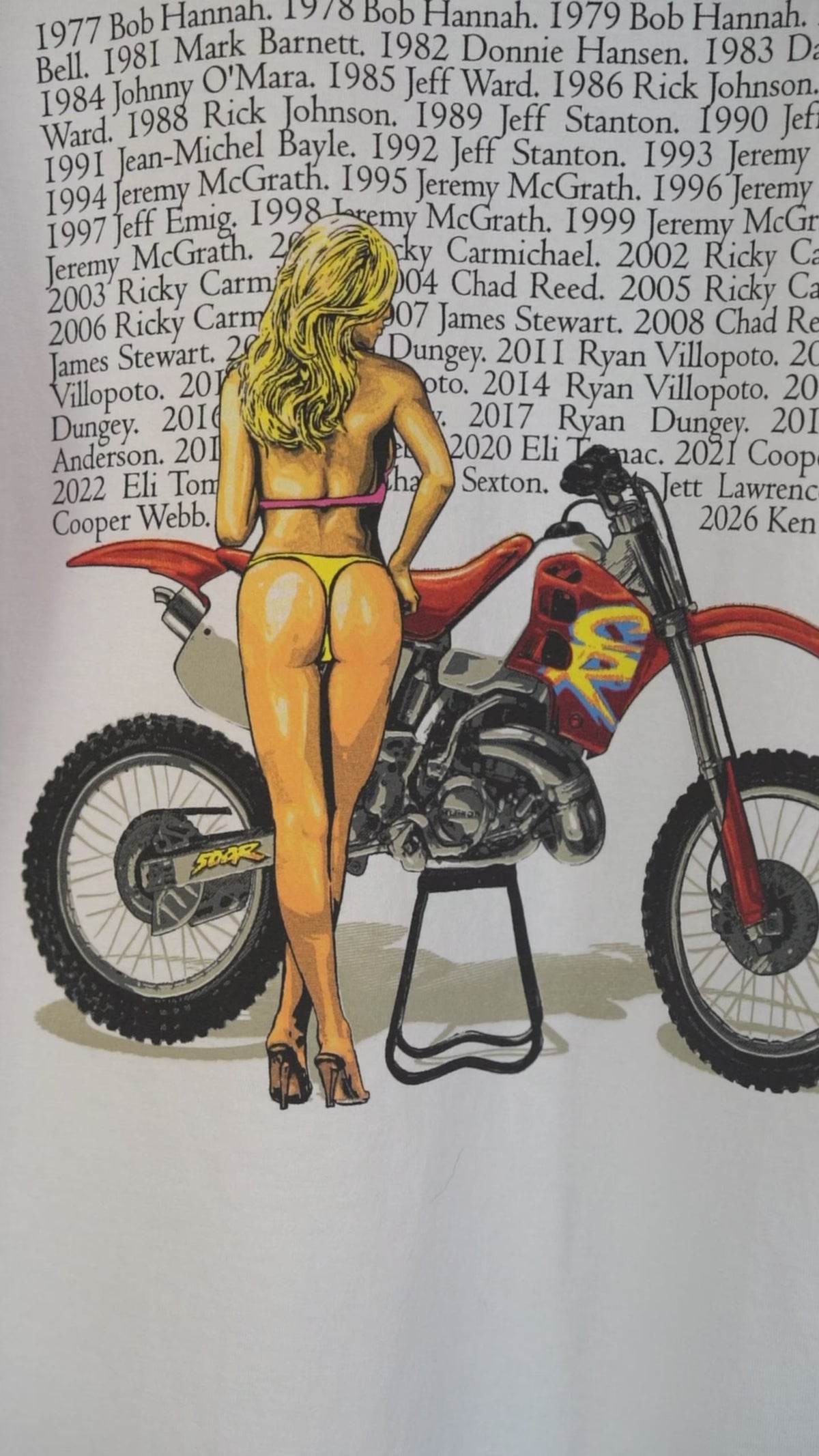 White Knuckle Studios - '94 CR500, Long Sleeve, 260 GSM Shakawear, Screen Printed