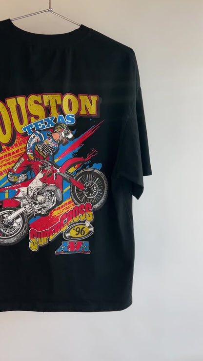 '96 Houston Supercross Shirt - 195 GSM, Loose-Fit