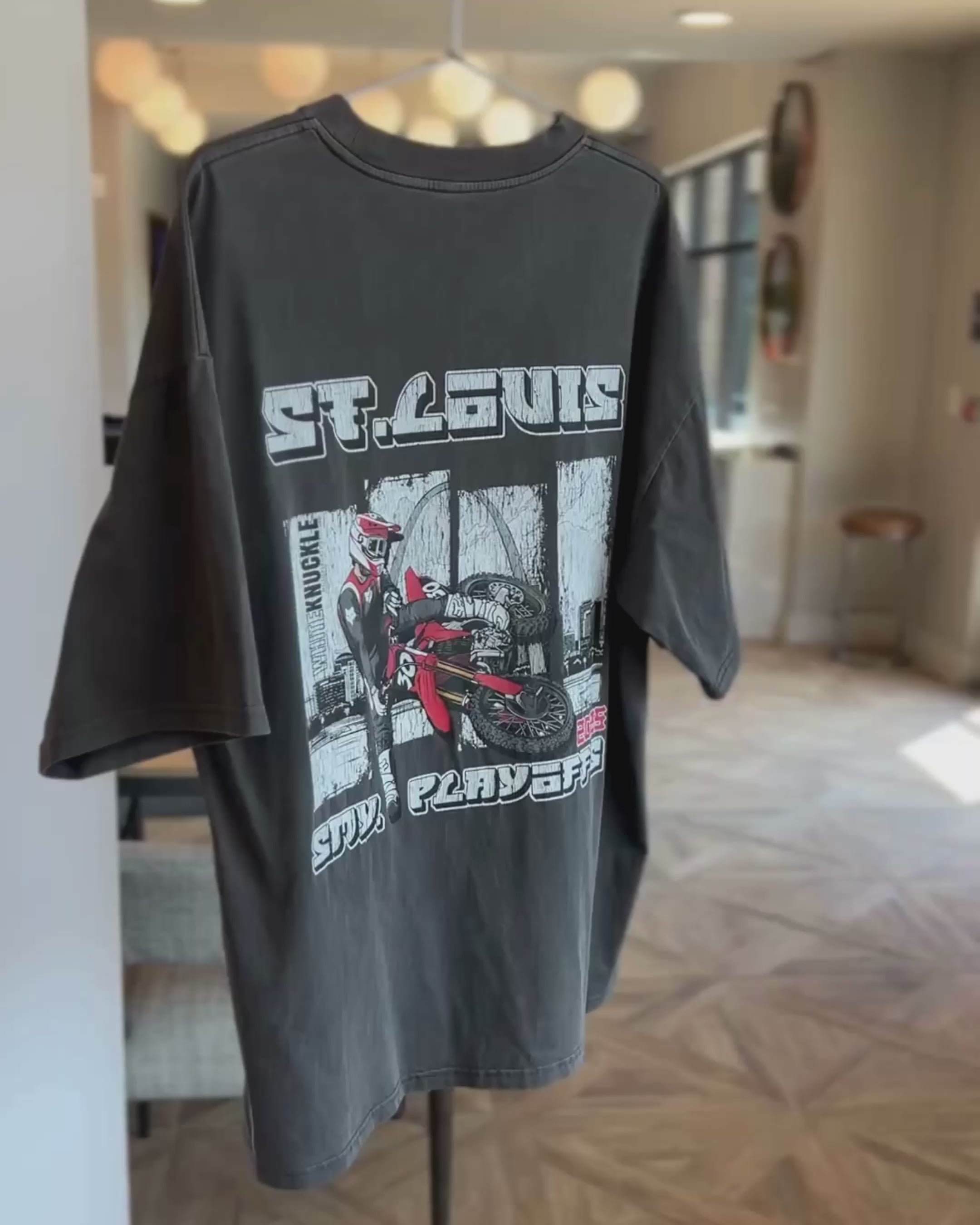 '25 SMX Playoffs St. Louis - 210 GSM, Washed, Loose Fit