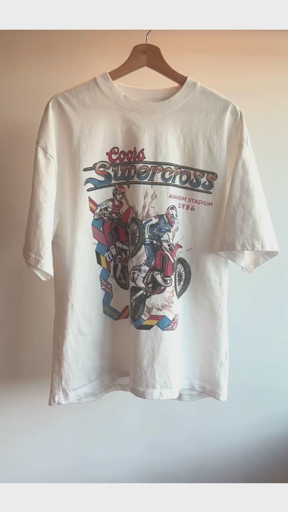 '86 Anaheim Supercross Shirt - 280 GSM, Loose-Fit