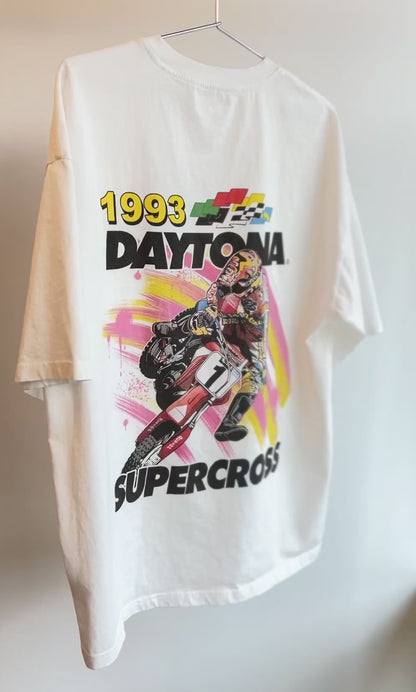 '93 Daytona Supercross Shirt - 240 GSM, Loose-Fit