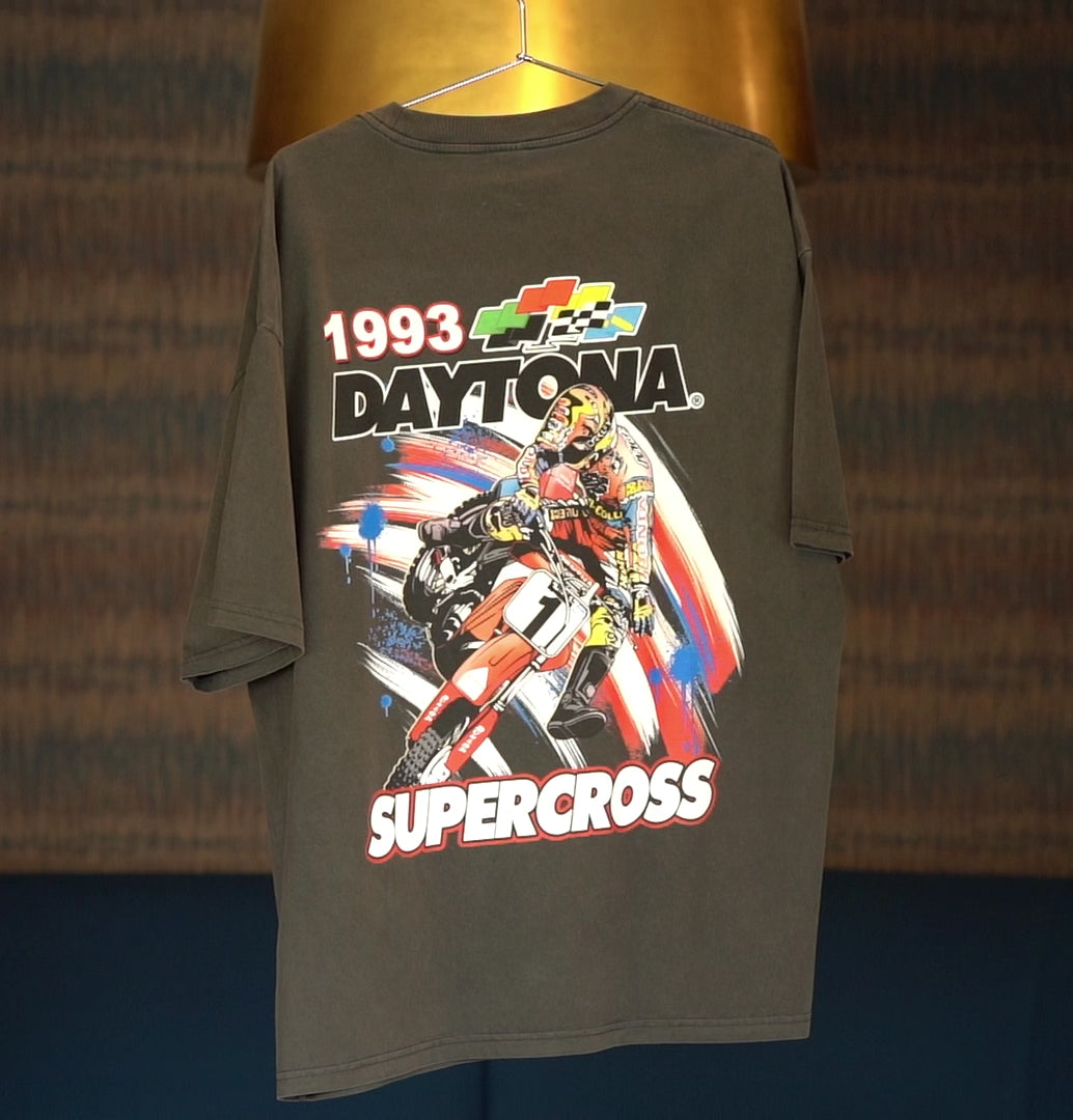 '93 Daytona Supercross Shirt - 210 GSM, Loose-Fit