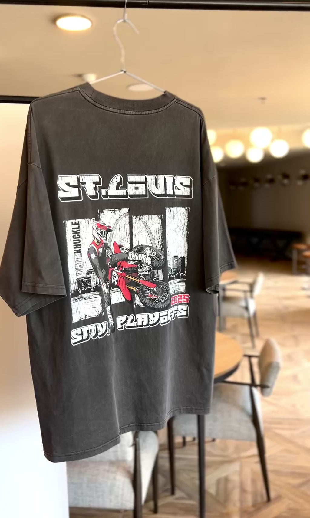 '25 SMX Playoffs St. Louis - 210 GSM, Washed, Loose Fit