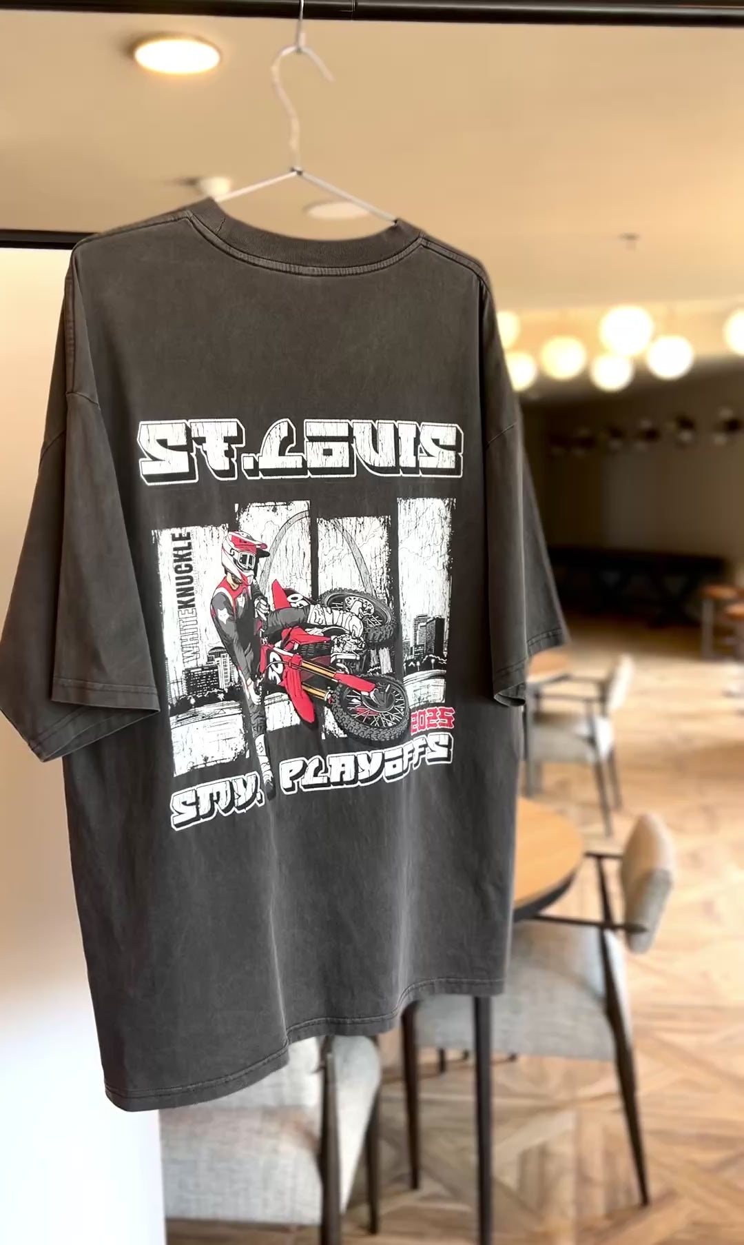 '25 SMX Playoffs St. Louis - 210 GSM, Washed, Loose Fit