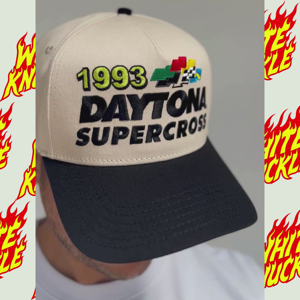 '93 Daytona Supercross A-Frame Hat - Creme