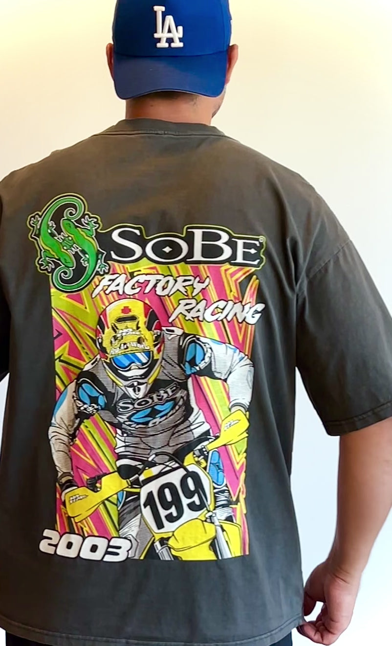 '03 SOBE Factory Racing Shirt - 210 GSM, Washed, Loose-Fit
