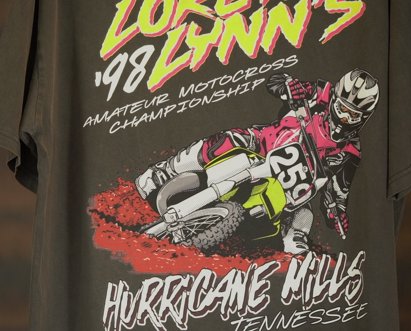 '98 Loretta Lynn's Amateur Motocross Championship - 210 GSM, Washed, Loose-Fit