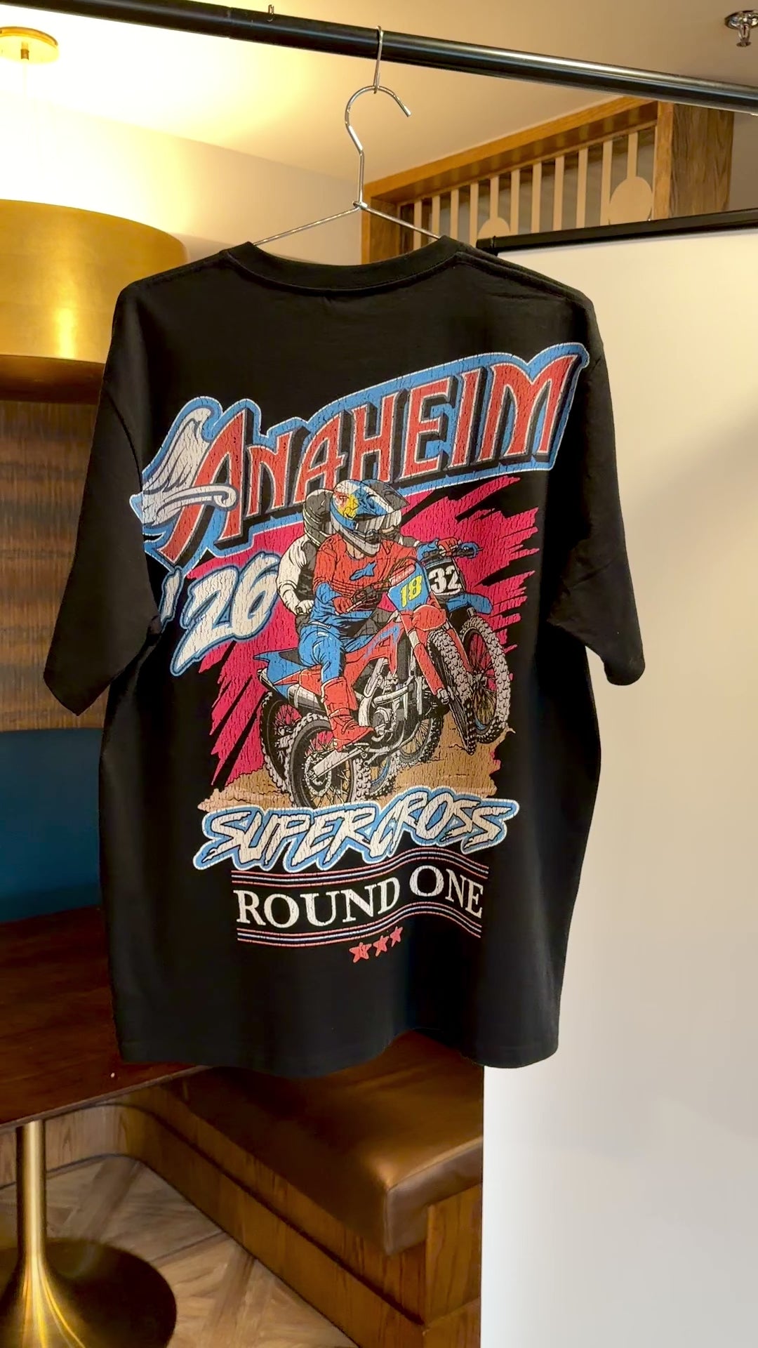 26 Anaheim Supercross Shirt- 220 GSM, Regular Fit, Jumbo Print