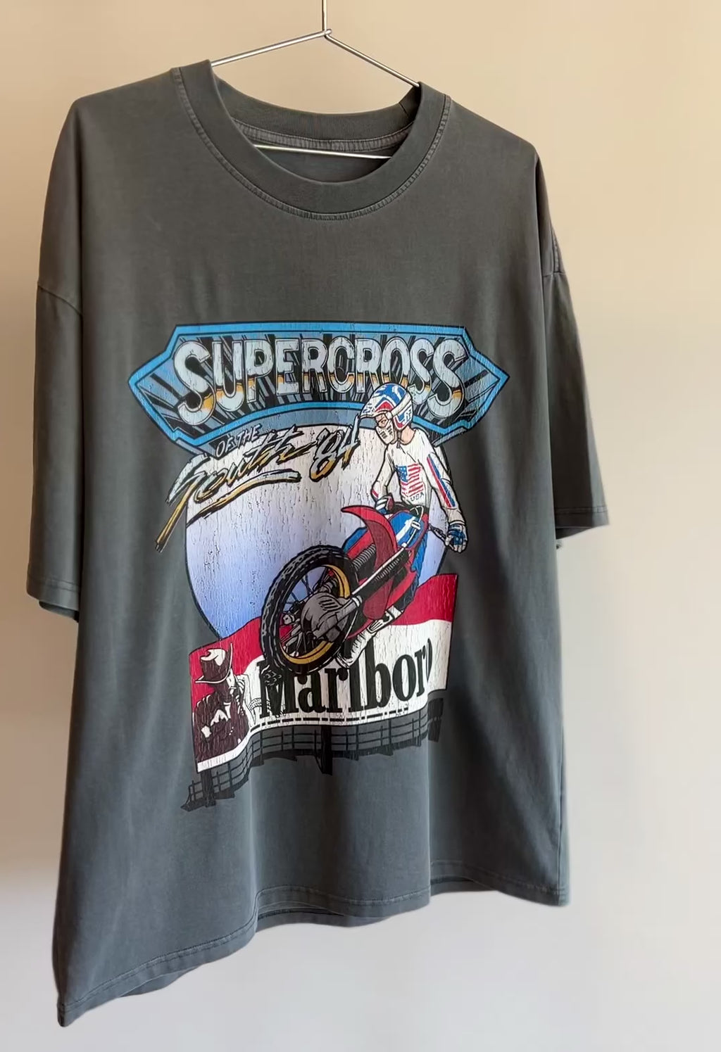 '84 Supercross of the South - 210 GSM, Washed, Loose-Fit