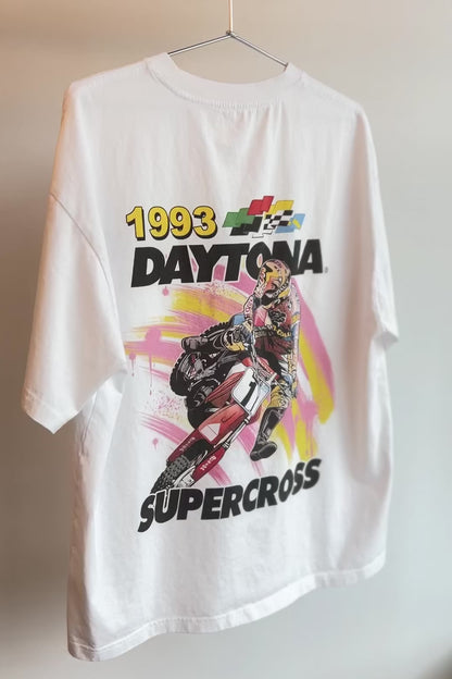 '93 Daytona Supercross Shirt - 195 GSM, Loose-Fit