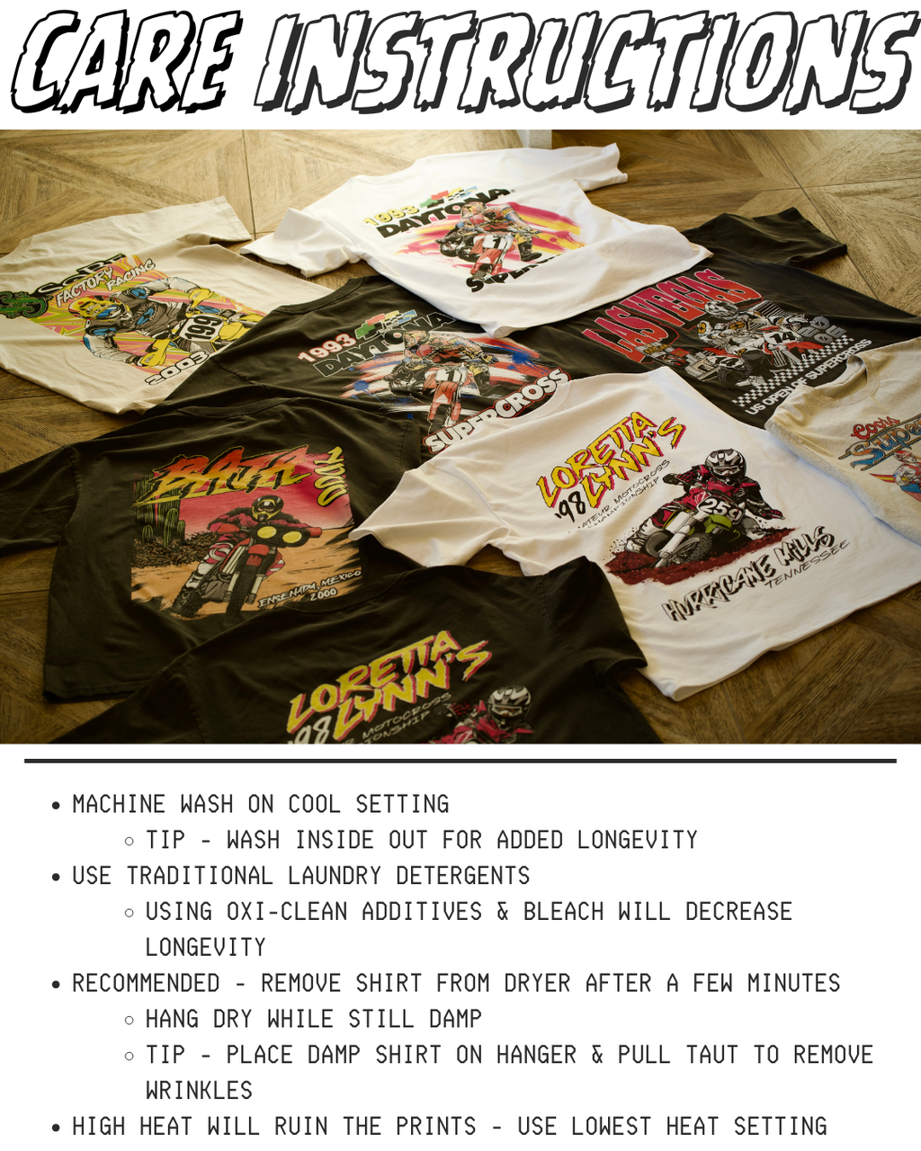 Motorsport Legends Collection - Drop #01, 260 GSM Shakawear, Screen Printed, White