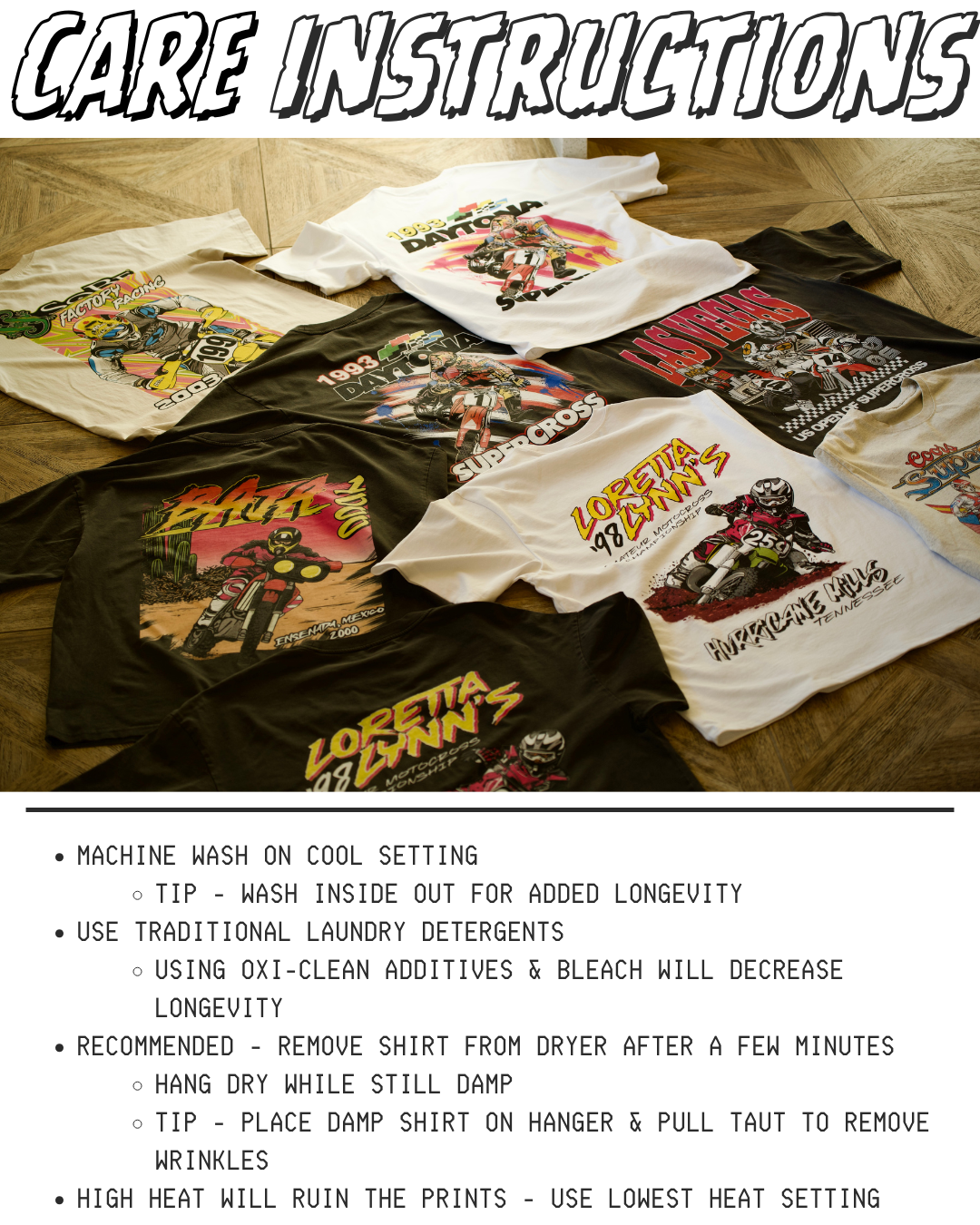 Motorsport Legends Collection - Drop #01, 260 GSM Shakawear, Screen Printed, White