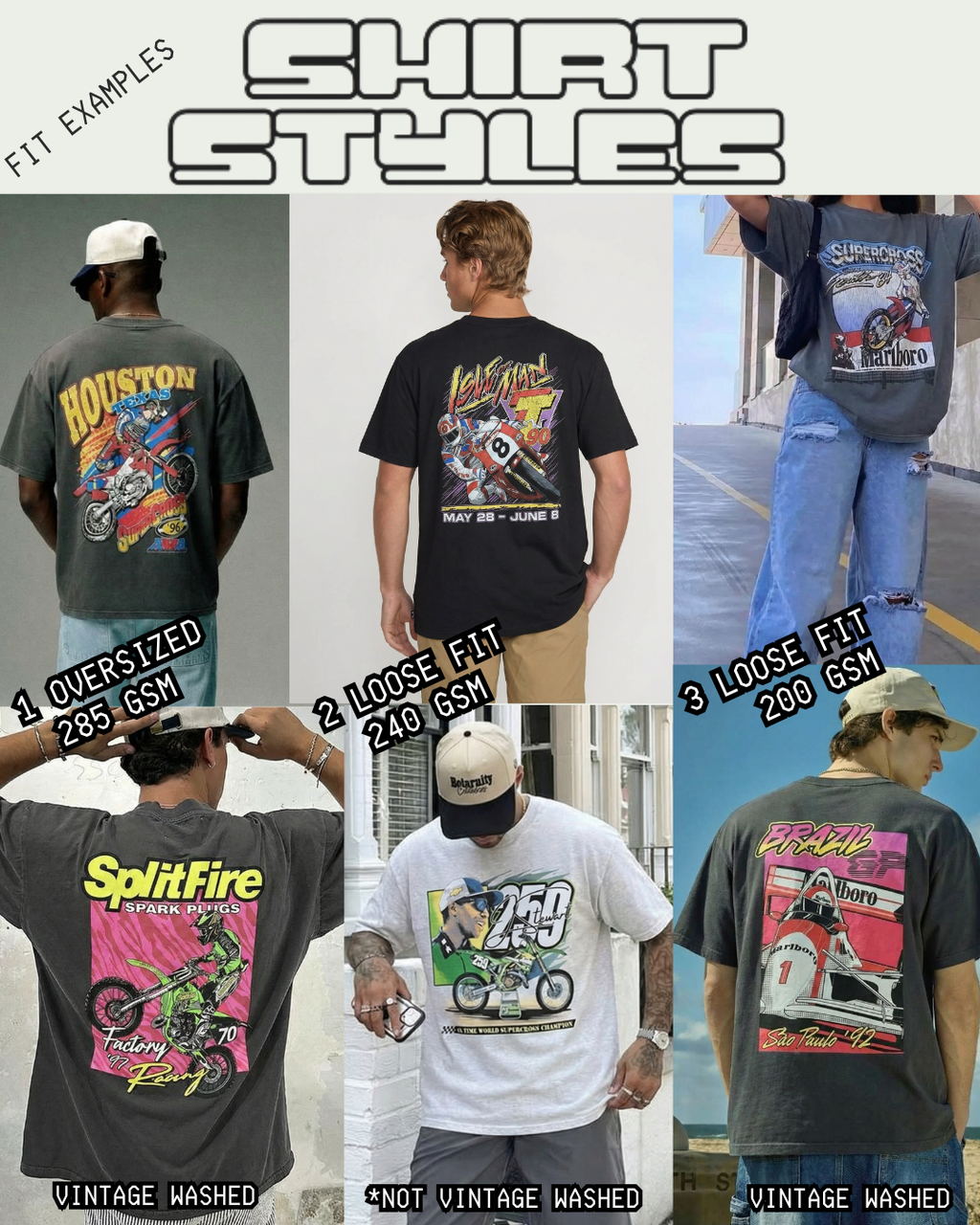 Motorsport Legends Collection - Drop #01, 260 GSM Shakawear, Screen Printed, White