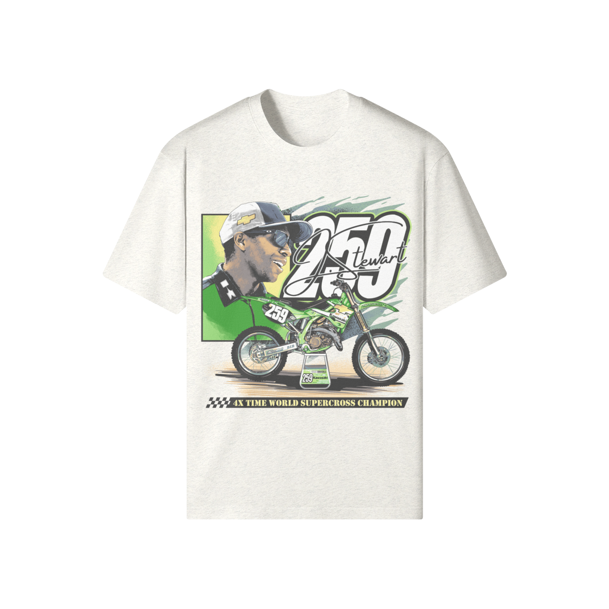 James Stewart Supercross racing championship shirt.